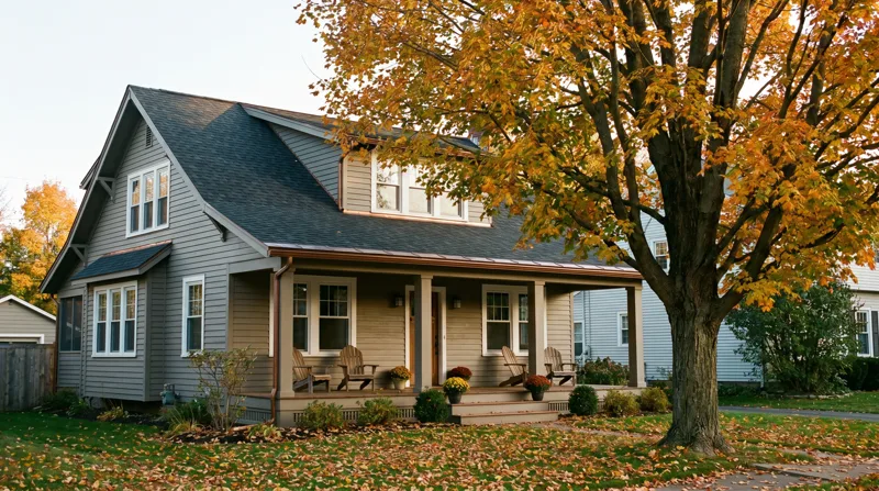 Restored 1920s craftsman home with new asphalt roof, painted lap siding, white-trimmed windows, and a wide front porch